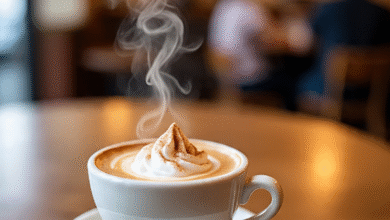 Hazelnut cafe latte
