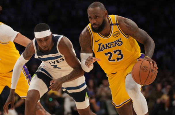 timberwolves vs lakers match player stats
